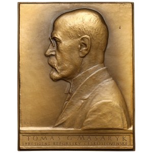 Tschechische Republik, Plakietta - Tomas G. Masaryk