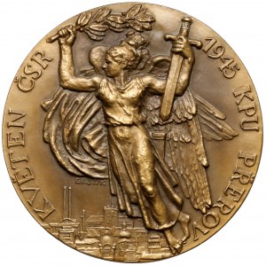 Tschechoslowakei, Medaille - KPÚ PŘEROV květen 1945 ČSR /BAJÁK