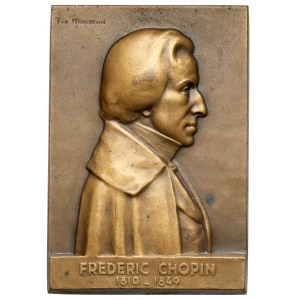 France, Placard Frederic Chopin 1810-1849