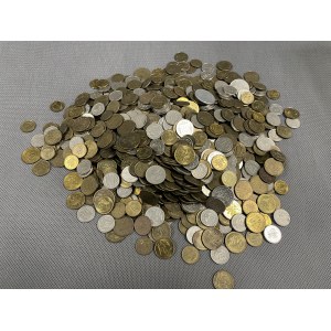 IIIRP-Paket mit Pfennigmünzen, viele postfrisch, hauptsächlich frühe 2000er Jahre (2,28 kg)