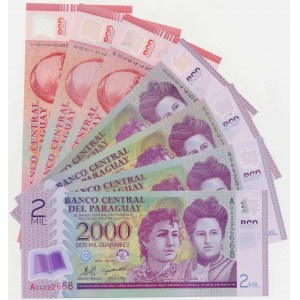 Paraguay, 2.000 und 5.000 Bürgschaften 2008-2017 - Polymere (7pc)