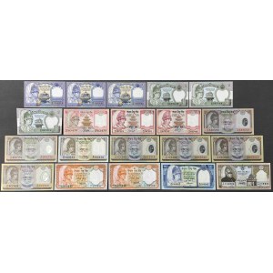 Nepal, 1 - 50 Rupees ND - zestaw (20szt)