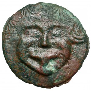 Greece, Olbia, AE67 - Facing Gorgoneion - Extremely rare!