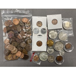 USA - lot of smaller denominations and some silver