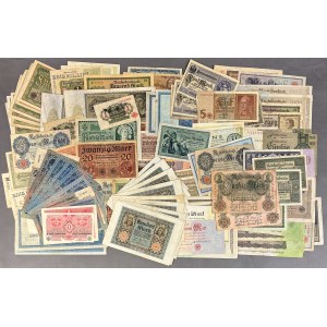 Niemcy, zestaw banknotów MIX w tym Austria (~140szt)
