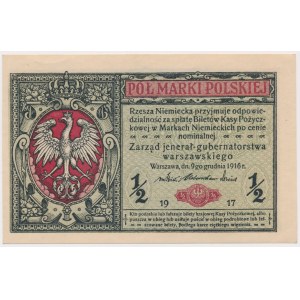 1/2 mkp 1916 jenerał - A - przesunięty druk