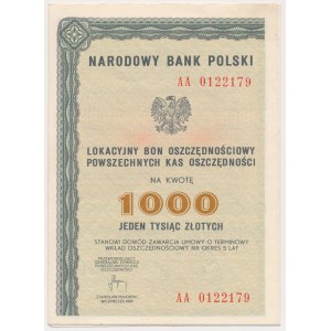 NBP, Deposit Savings Bond PLN 1,000.