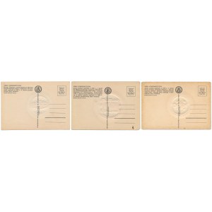 Pocztówki z serii numizmatycznej (3szt)