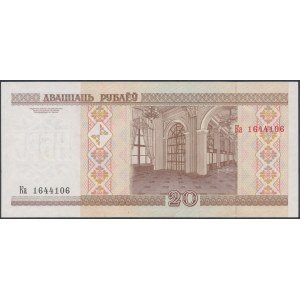 Weißrussland, 20 Rubli 2000 - Gedenkmünze - in Ausgabemappe