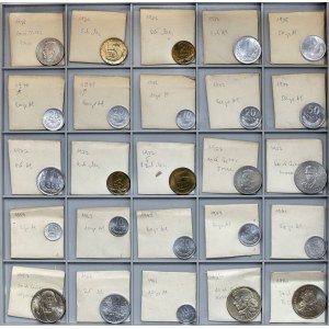 Tray of Communist Party coins - lots of beautiful ones, including Copernicus 1959