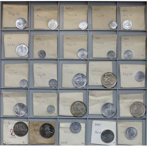 Tray of PRL coins - beautiful 20 gr 1962 1961