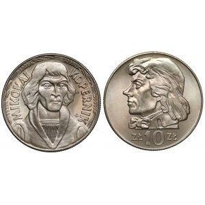10 gold 1968-1970, Copernicus and Kosciuszko - outstanding (2pcs)