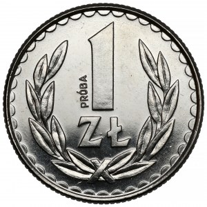 Próba NIKIEL 1 złoty 1986