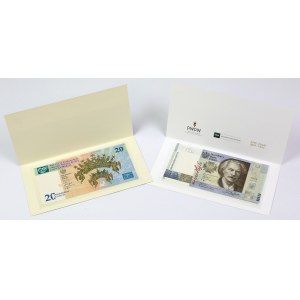 Banknoty kolekcjonerskie - 300-lecie Koronacji i 100. rocznica PWPW (2szt)