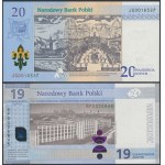 Banknoty kolekcjonerskie - 300-lecie Koronacji i 100. rocznica PWPW (2szt)