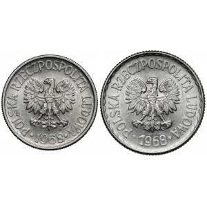50 Groszy und 1 Zloty 1968 - seltene Jahrgänge - (2pc)