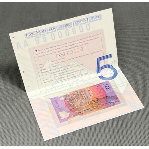 Australia, 5 Dollars 1995 - polymer - in folder