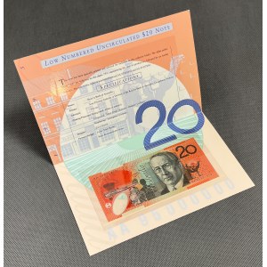 Australia, 20 Dollars 1995 - polimer - w folderze