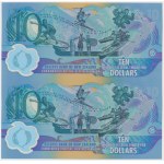 New Zealand, 10 Dollars 2000 - polymer - Vertical Pair