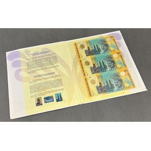 Malaysia, 50 Ringgit 1998 - Polymere - ungeschnitten 3 Stück