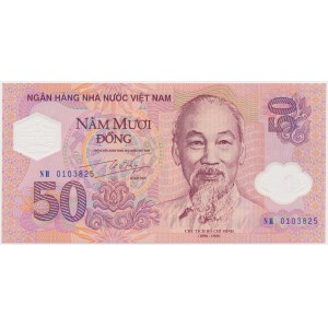 Viet Nam, 50 Dong (2001) - polymer - in folder