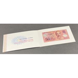 Wietnam, 50 Dong (2001) - polimer - w folderze