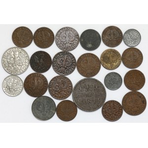 Kingdom of Poland, Second Republic, GG, coin set (22pcs)