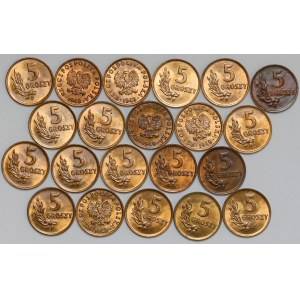 5 pennies 1949 B - mint - package (21pcs)