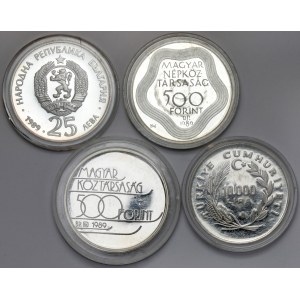 Olympische Sommerspiele 1988 und 1992 - Silbermünzen (4 Stück)
