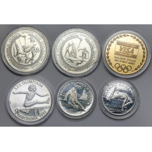 Letnie Igrzyska Olimpijskie 1992 Barcelona - zestaw monet (6szt)
