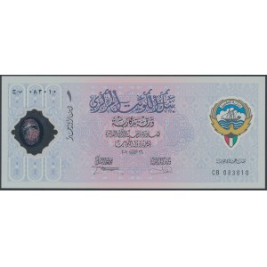 Kuwejt, 1 Dinar 2001 - polimer - w folderze