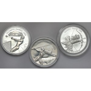 Letnie Igrzyska Olimpijskie 1992 Barcelona - srebrne monety (3szt)