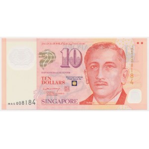 Singapur, 10 Dollars (2005) - Polymer - in Mappe