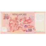 Singapur, 10 Dollars (2005) - polimer - w folderze