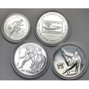 1996 Summer Olympics Atlanta - silver coins (4pcs)