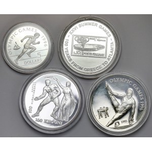 Letnie Igrzyska Olimpijskie 1996 Atlanta - srebrne monety (4szt)