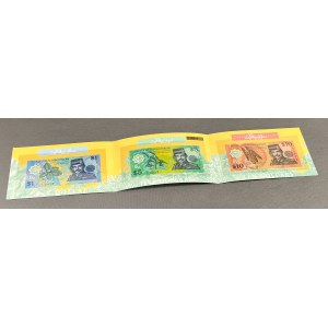 Brunei Darussalam, 1, 5 und 10 Ringgit 1996 - Polymere - in Mappe (3 Stk.)