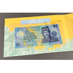 Brunei Darussalam, 1, 5 i 10 Ringgit 1996 - polimery - w folderze (3szt)