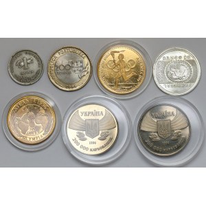 Letnie Igrzyska Olimpijskie 1996 Atlanta - zestaw monet (7szt)