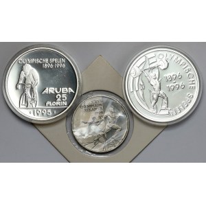 Olympische Sommerspiele 1996 Atlanta - Kursmünzensatz (3Stück)