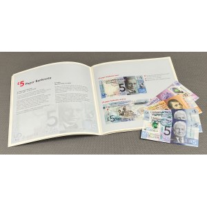 Szkocja, 5 - 20 Pounds Sterling 2015-2019 - polimery + folder (4szt)