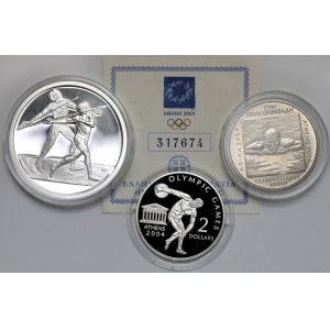 Letnie Igrzyska Olimpijskie 2004 Ateny - zestaw monet (3szt)