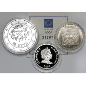 Letnie Igrzyska Olimpijskie 2004 Ateny - zestaw monet (3szt)