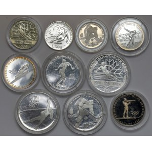 Zimowe Igrzyska Olimpijskie 1988 Calgary - zestaw monet (10szt)