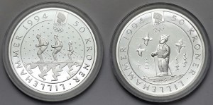 Zimowe Igrzyska Olimpijskie 1994 Lillehammer - 50 kroner 1994 Norwegia (2szt)