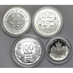 Winter Olympic Games 1994 Lillehammer - silver coins (4pcs)