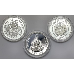 Letnie Igrzyska Olimpijskie 1992 Barcelona - srebrne monety (3szt)