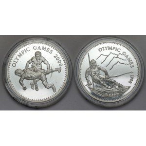 Olympics 1998 and 2000 - 500 togrog Mongolia (2pc)