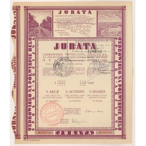 JURATA Spa auf der Halbinsel Hel, Em.1, 5x 100 zł 1930