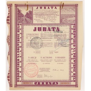 JURATA Spa auf der Halbinsel Hel, Em.1, 5x 100 zł 1930